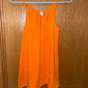 womens medium orange tank top